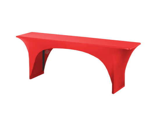 Biertischhusse stretch 50er Tisch rot