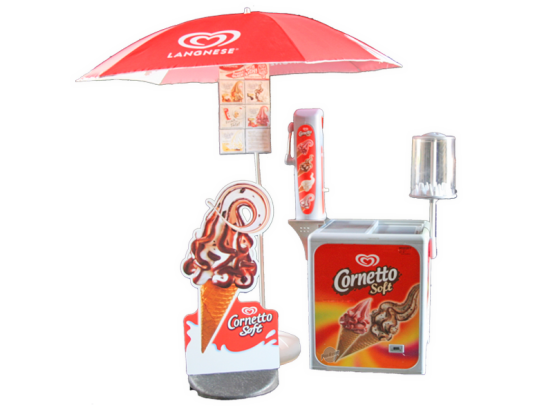 Cornetto Softeis Komplettstand