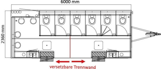 Toilettenwagen XXL Luxus Nr. 15