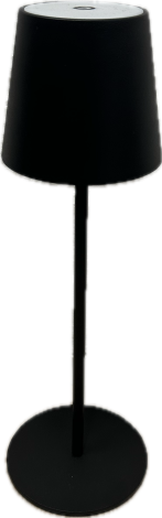 LED Tischlampe Schwarz Akku