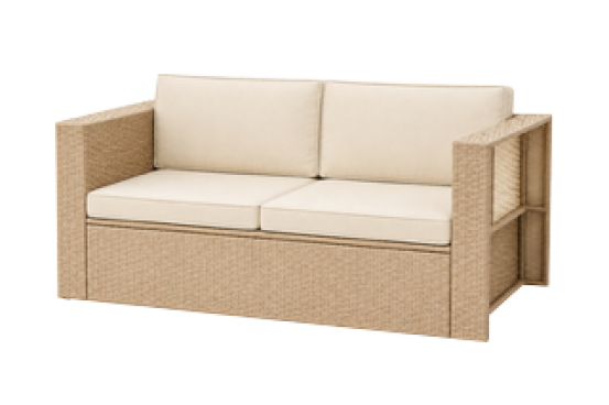 Rattan Couch