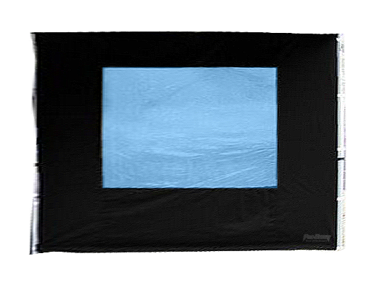 Seitenwand 3 m mit Fenster Schwarz heavy