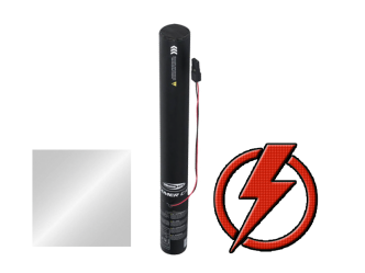 Konfetti Kanone Silber 50 cm