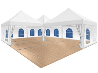 Faltzelt  10 x 10m VL