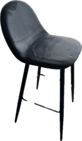 Barhocker Z-Fuss weiß