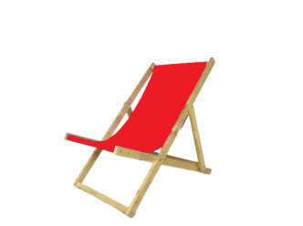 Strandstuhl rot